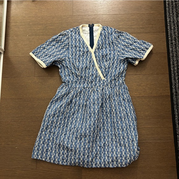 Blue embroidered dress - Picture 3 of 3